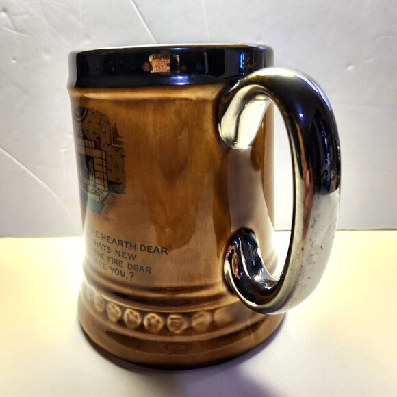 Lord Nelson Ware Beer Stein Your Supper Elijah Cotton Stafford England Vintage - Picture 3 of 7